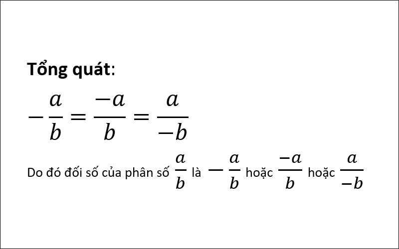 Kiến thức tổng quát về số đối